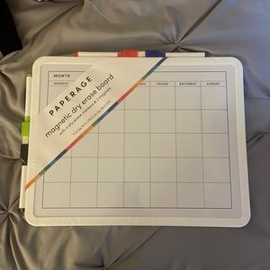 Magnetic whiteboard calendar